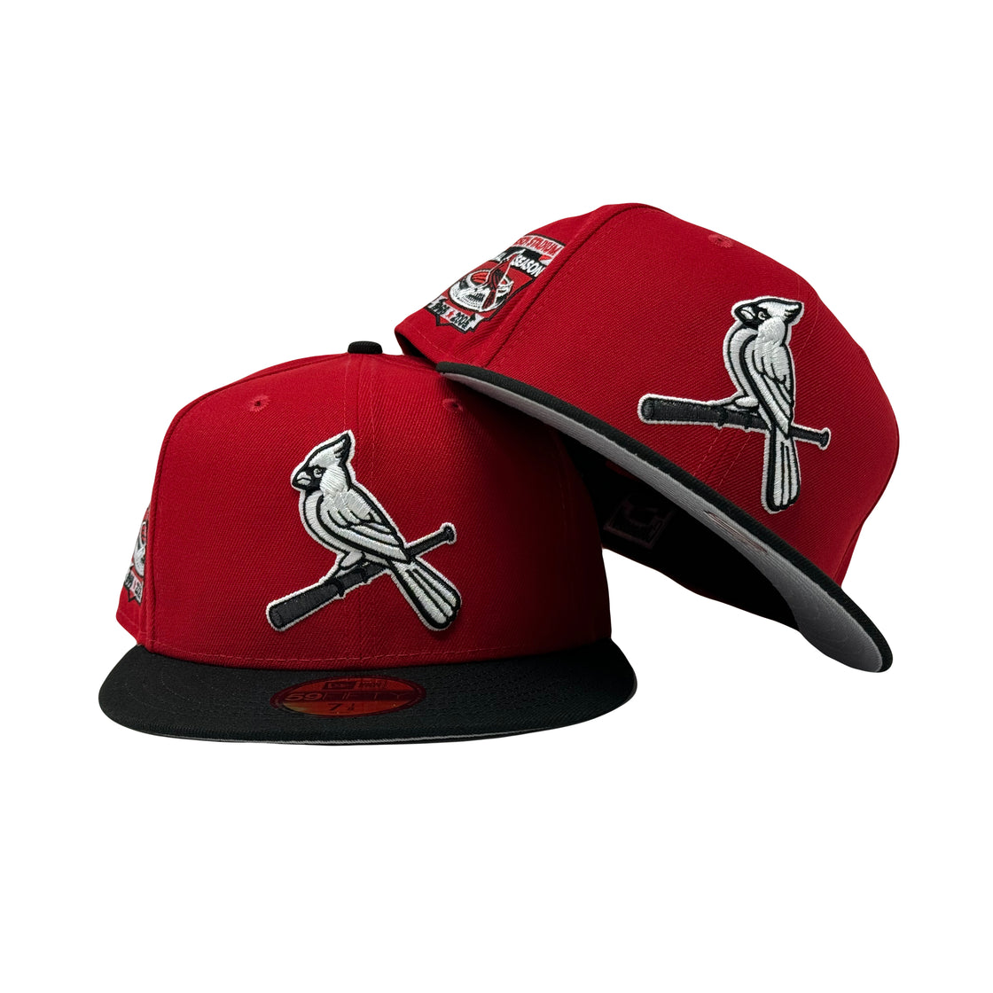 St. Louis Cardinals Busch Stadium 5950 Red Black New Era Fitted Hat
