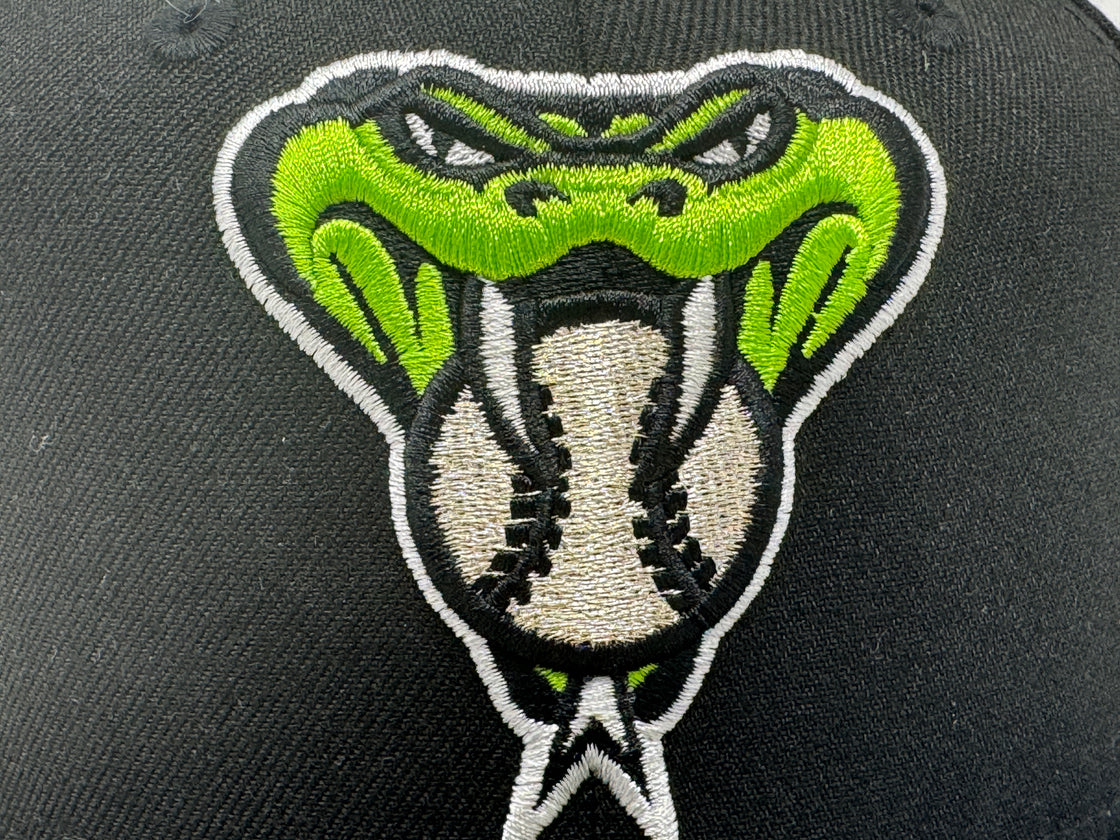 Arizona Diamondbacks 1998 Inaugural Season Black Lime Green 59Fifty New Era Fitted Hat