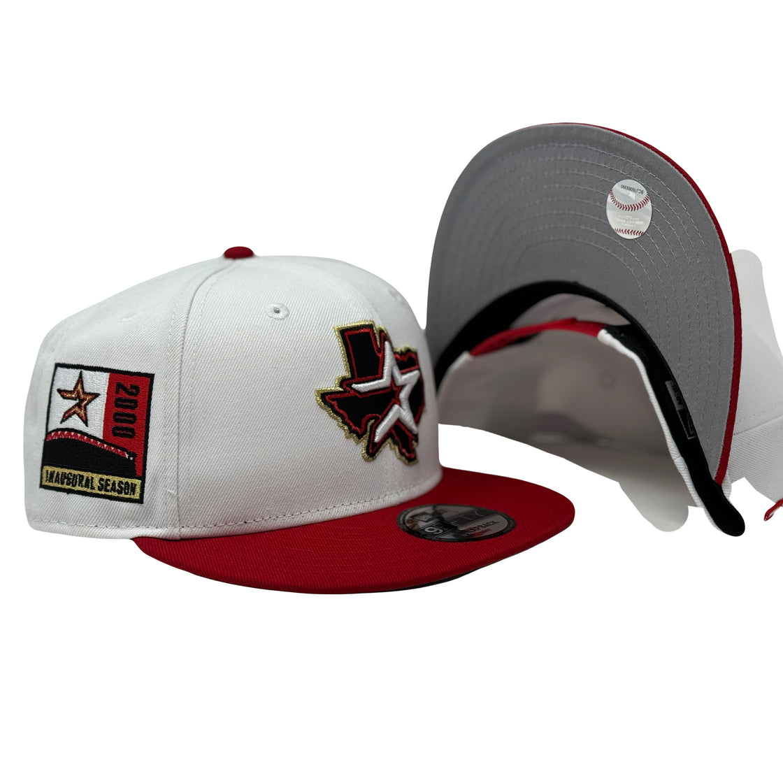 Houston Astros 2000 Inaugural Season Red 9Fifty New Era Snapback Hat