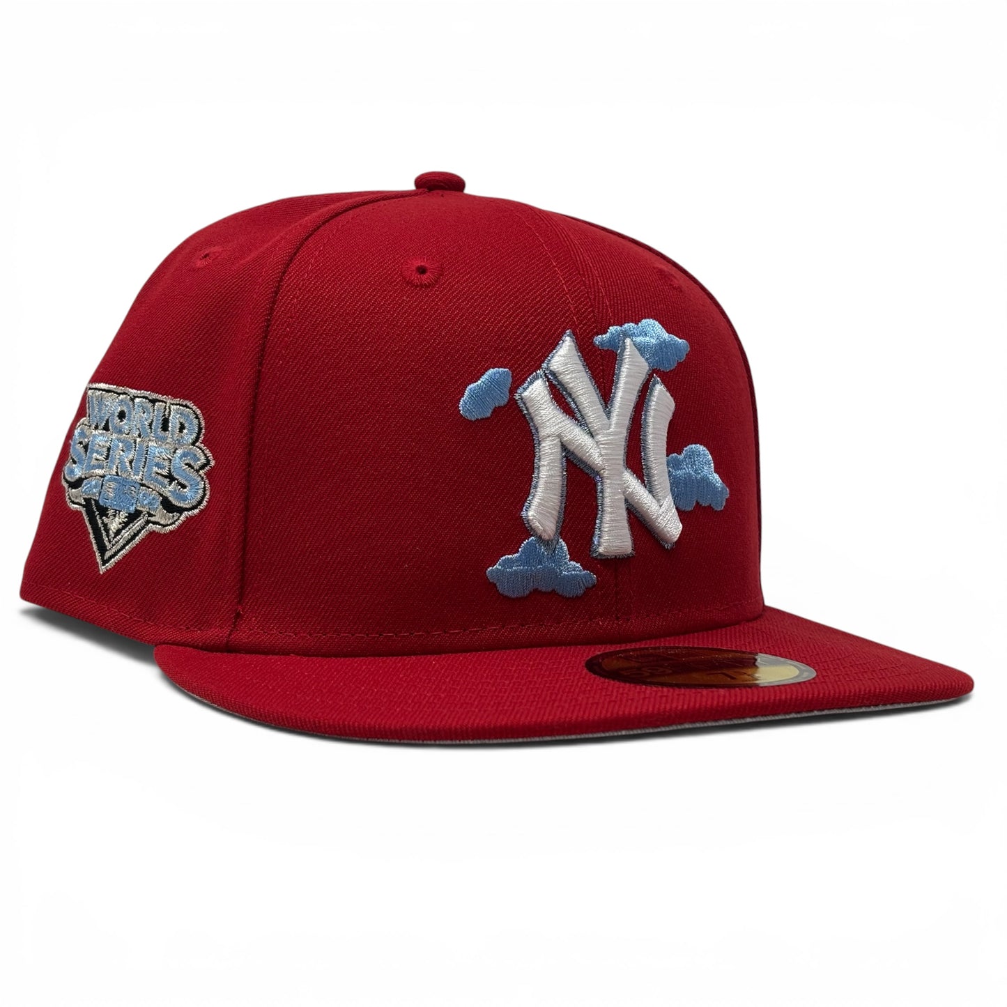 New York Yankees 2009 World Series "Cloud Pack" Fitted Hats-Red