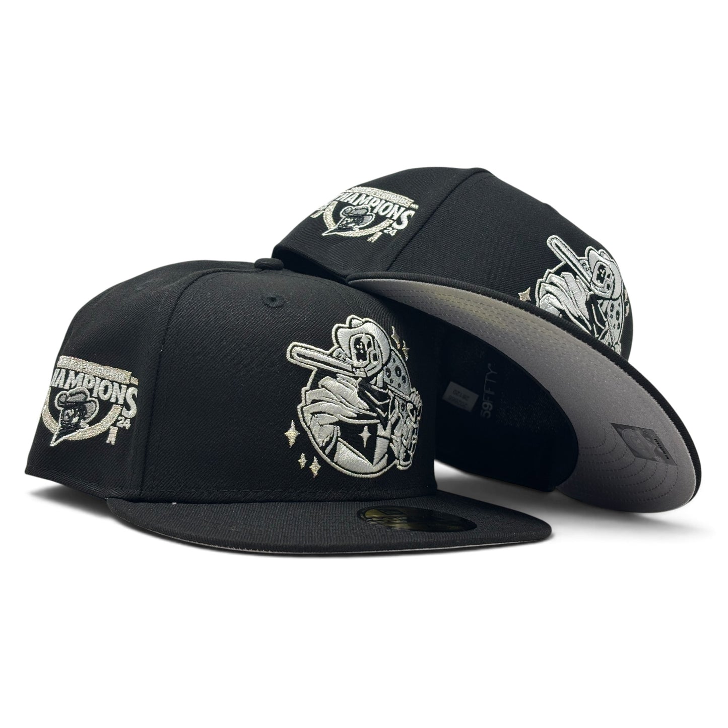 Houston Sugar Land Space Cowboys Triple A National Champions Fitted-Black