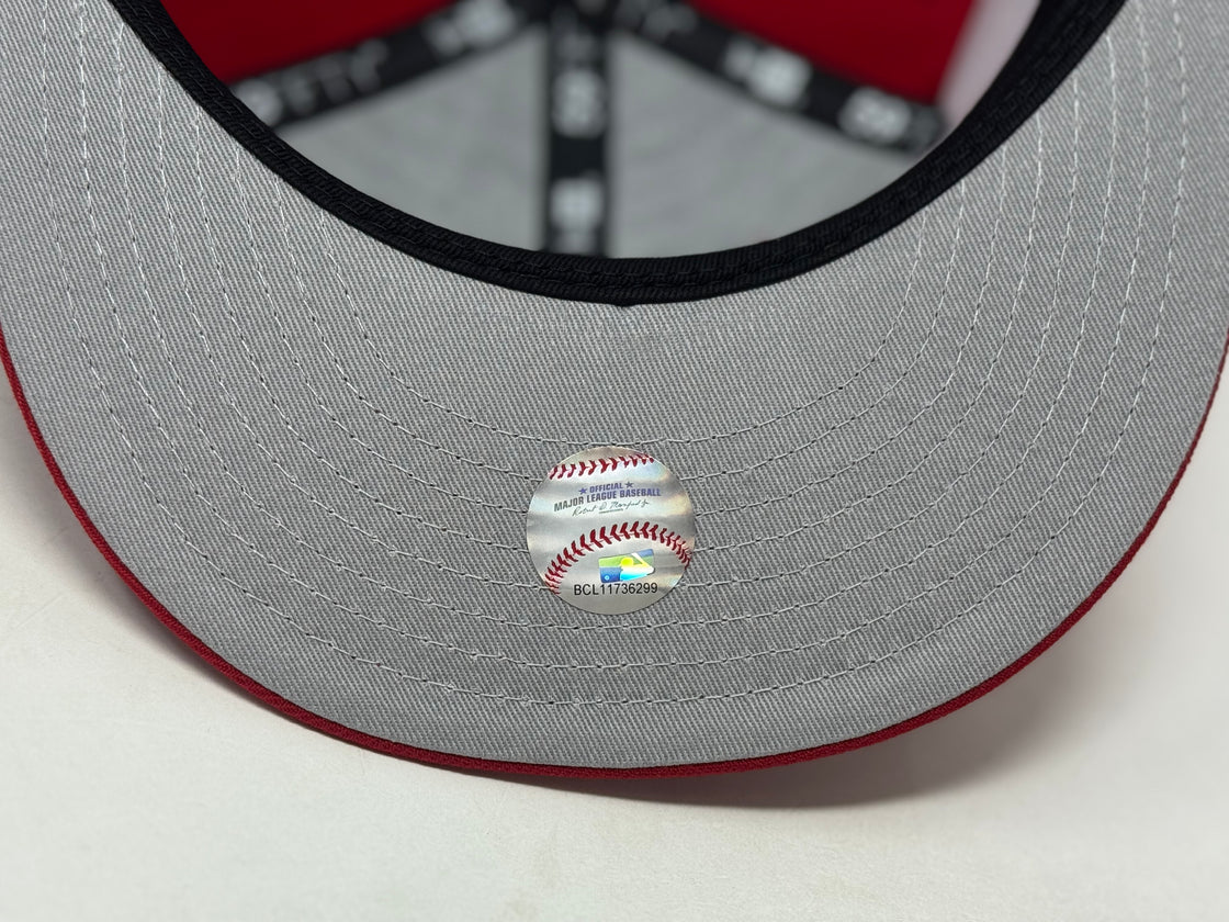 New York Yankees VS Mets Subway Series Fitted Hat-Red