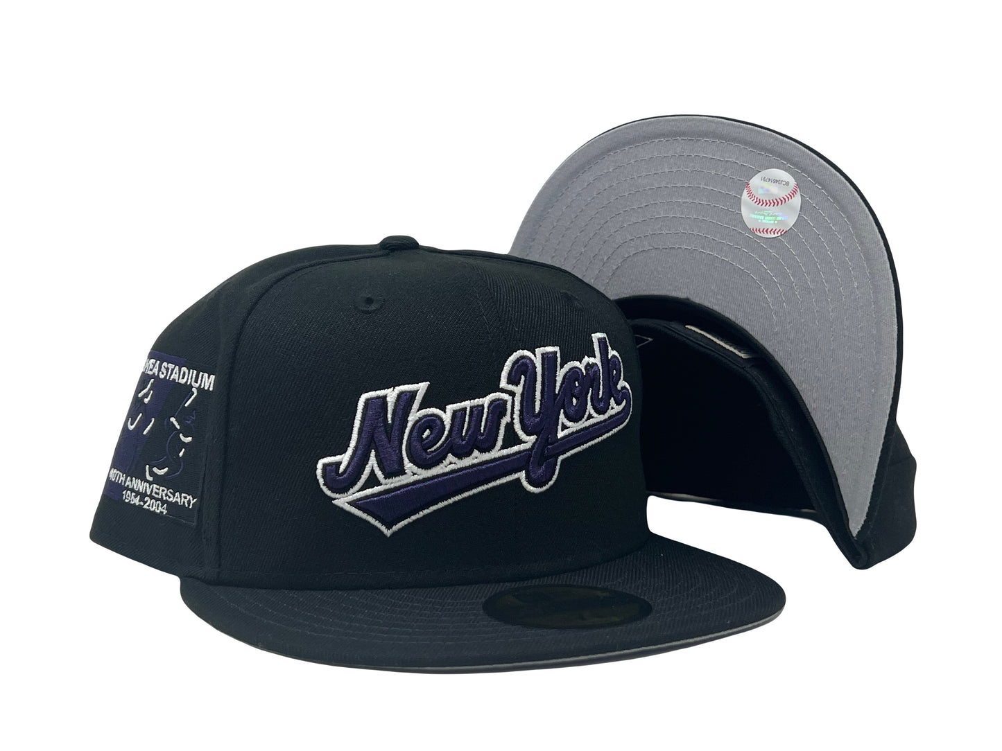 New York Mets Shea stadium gray Brim New Era Fitted Hat