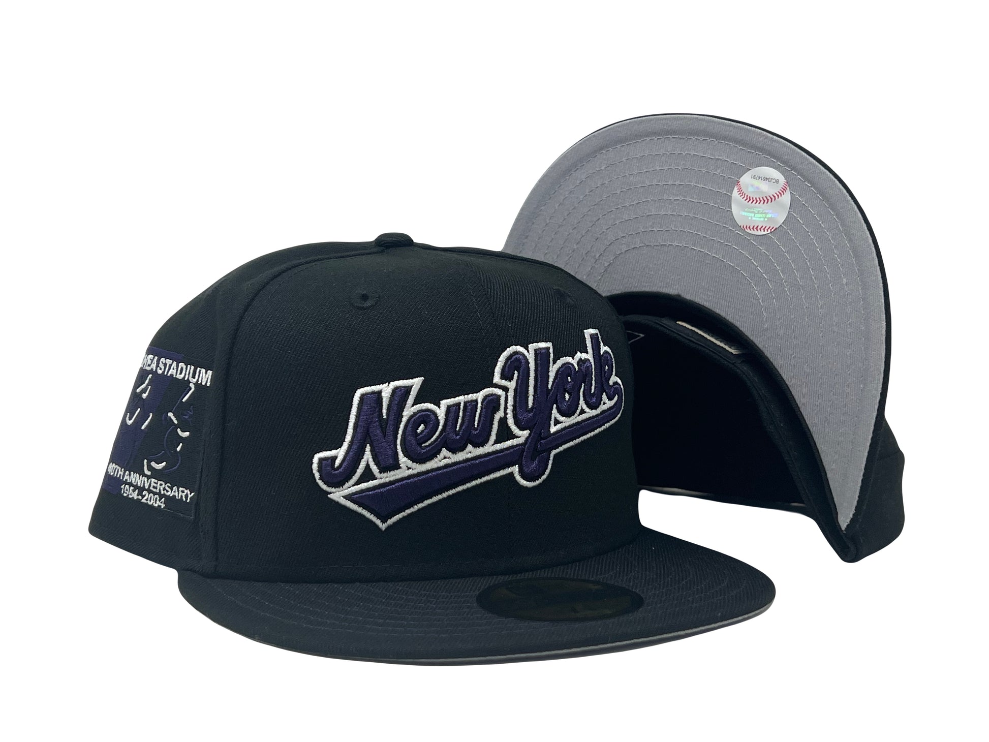 New York Mets Shea stadium gray Brim New Era Fitted Hat