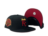Black Kansas City Royals 40th anniversary New Era Fitted Hat