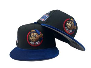 Chicago Cubs 2016 World Series "BEAR LOGO" Royal Velvet Visor New Era Fitted Hat
