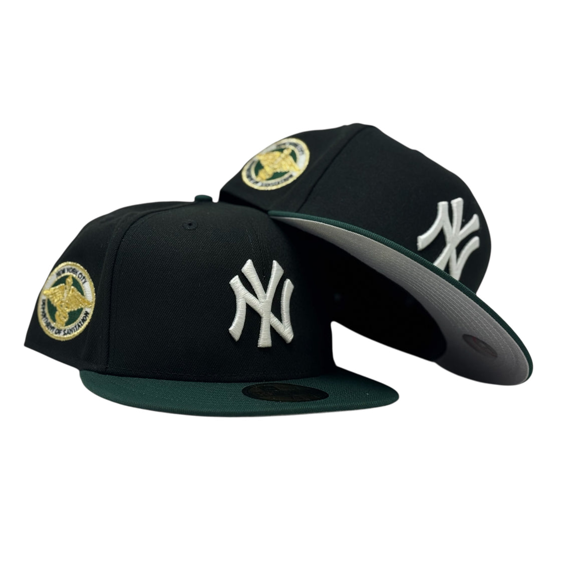New York Yankees Dept. Of Sanitation Fitted Hat-Black Green