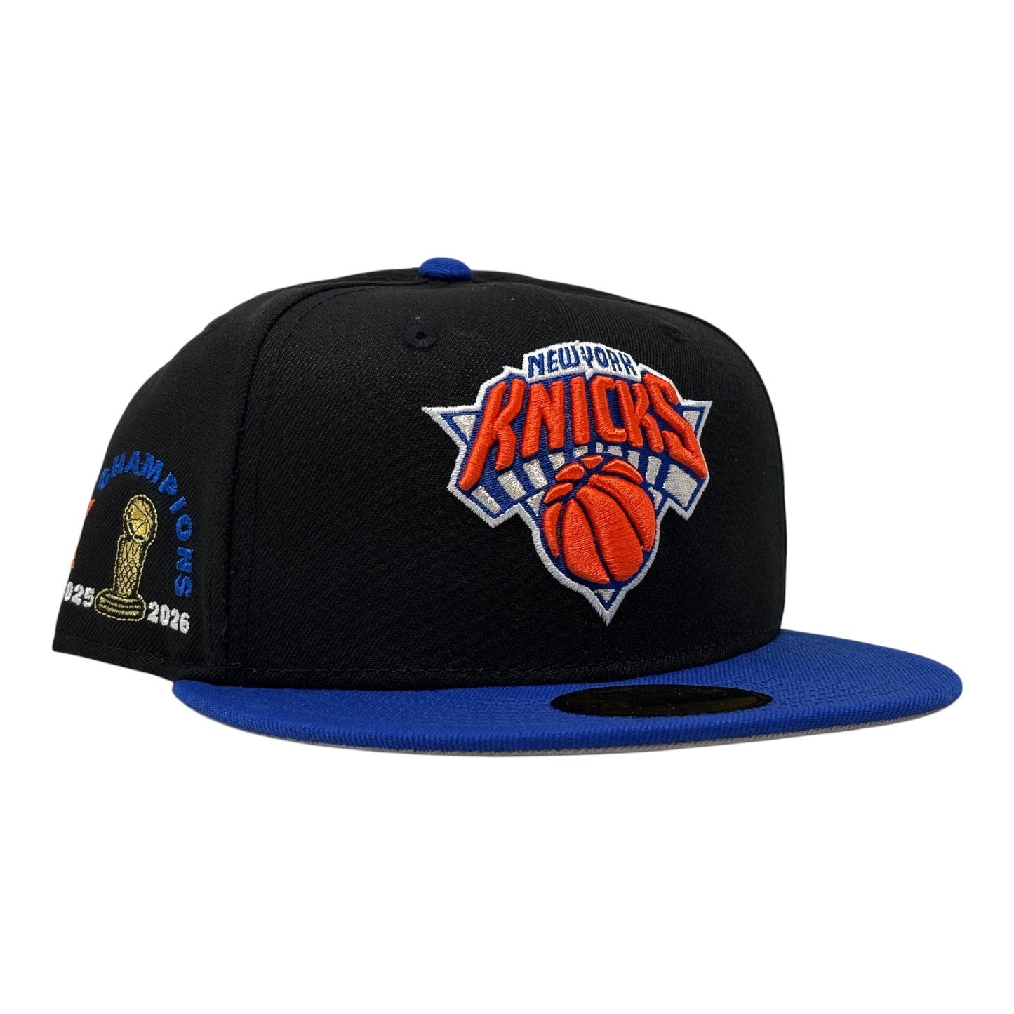 New York Knicks 2026 NBA Champions New Era Fitted-Black Royal