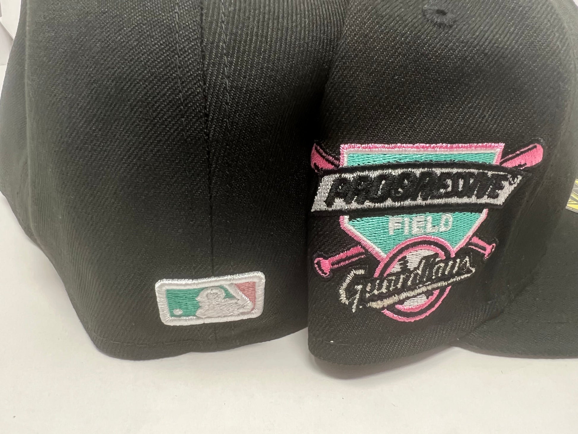 Black Cleveland Guardians Progressive Field New Era Fitted Hat