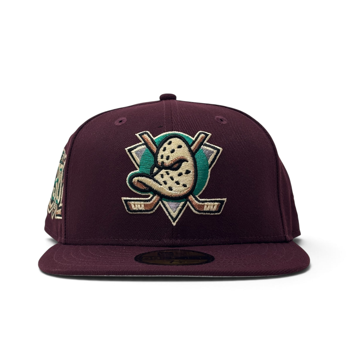 Anaheim Ducks 30th Anniversary 59Fifty New Era Fitted Hats-Maroon