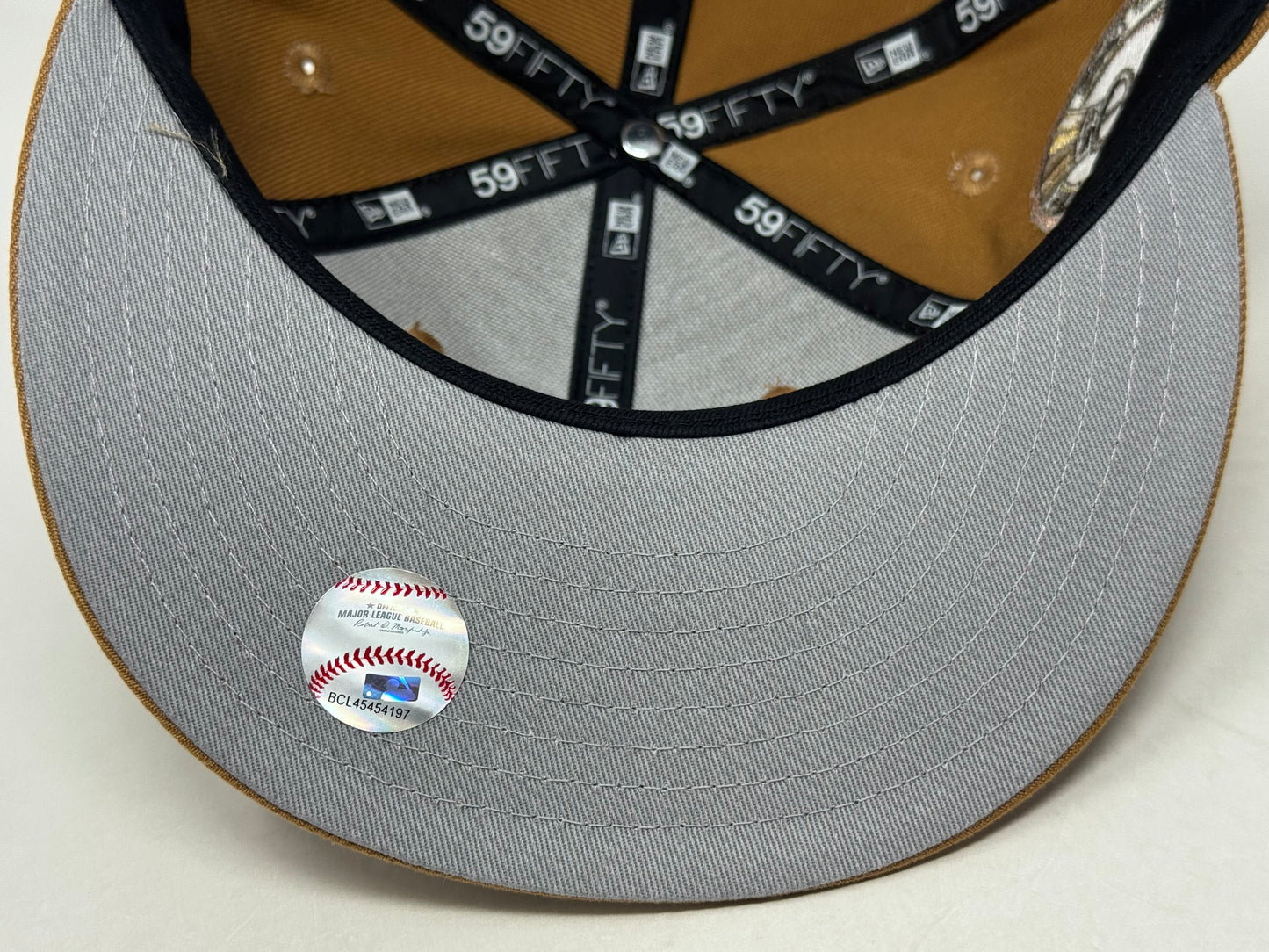 New York Yankees 1962 World Series Paisley Fitted Hat-Tiramisu