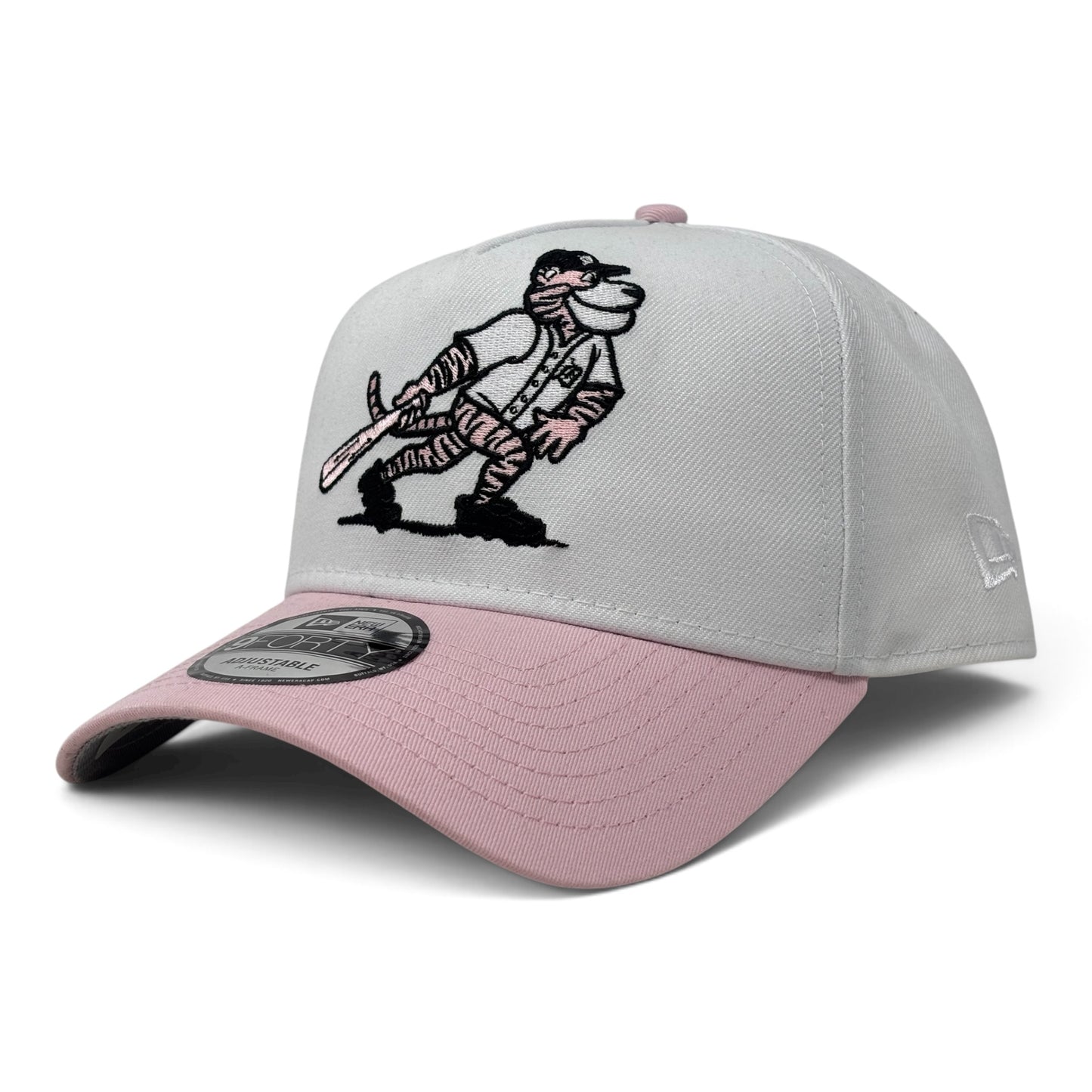 Detroit Tigers 2000 All Star Game New Era A-Frame Snapback Hat-White Pink