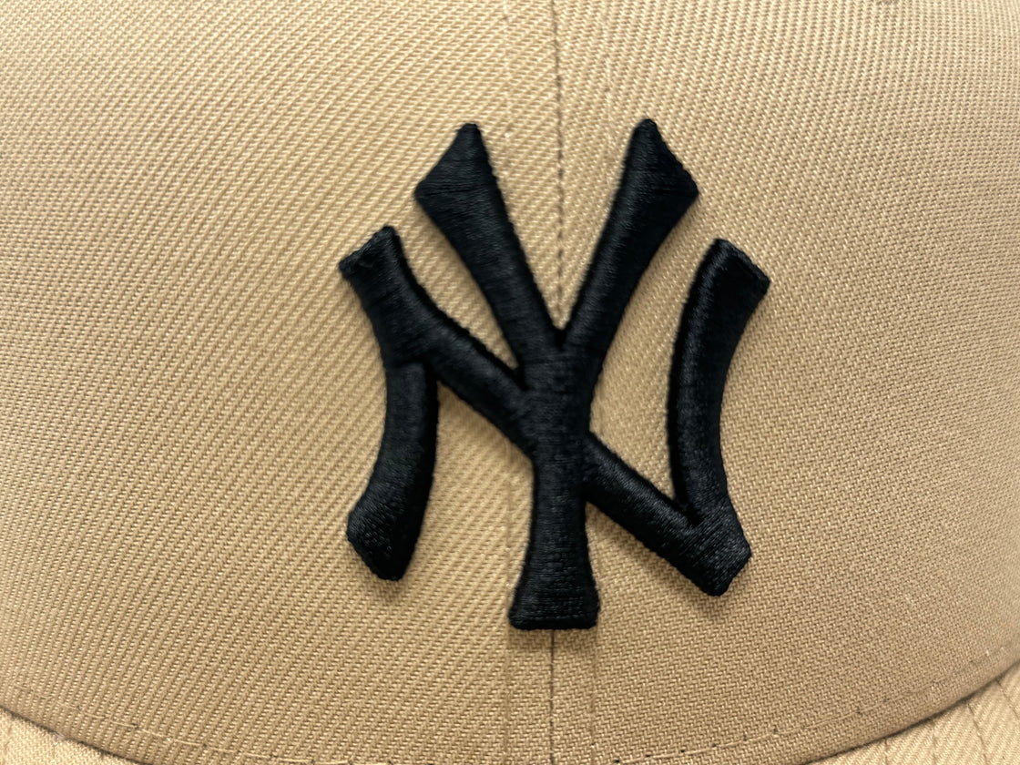 New York Yankees 2000 World Series Fitted Hats-Camel