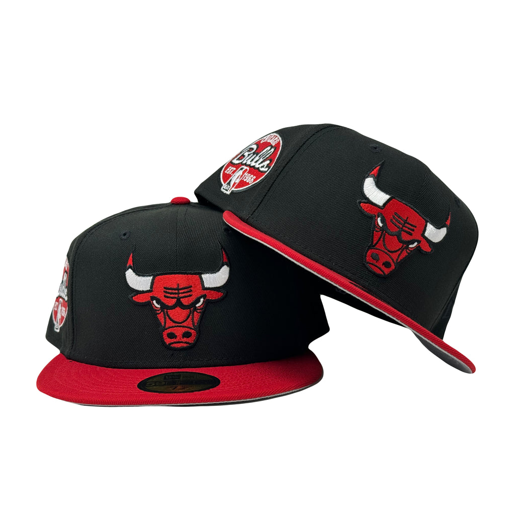 Chicago Bulls 5950 New Era Fitted Hat Black Red