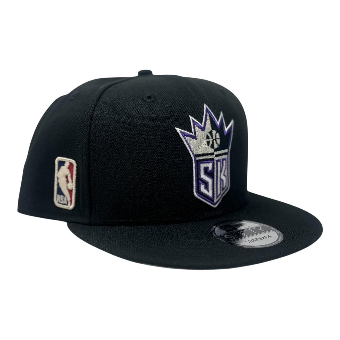Sacramento Kings Hardwood Classics Team Snapback Hat-Black