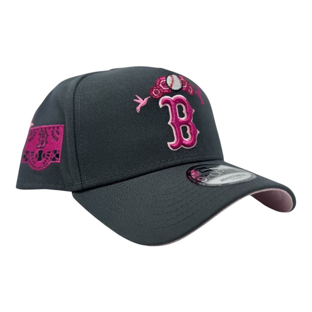Boston Red Sox  Day of the Dead Graphite 9FORTY A-Frame Snapback