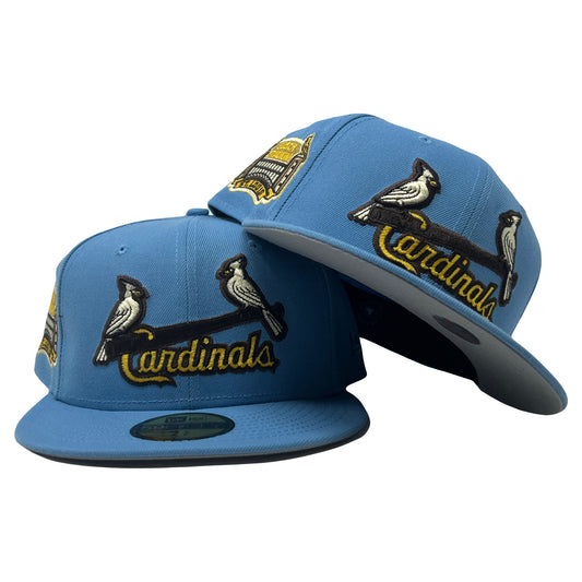 St. Louis Cardinals Busch Stadium Final Season Sky Blue New Era Fitted Hat