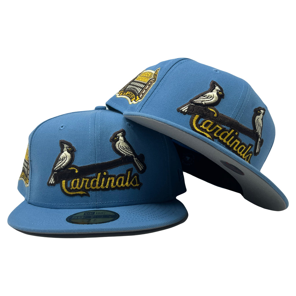 St. Louis Cardinals Busch Stadium Final Season Sky Blue New Era Fitted Hat