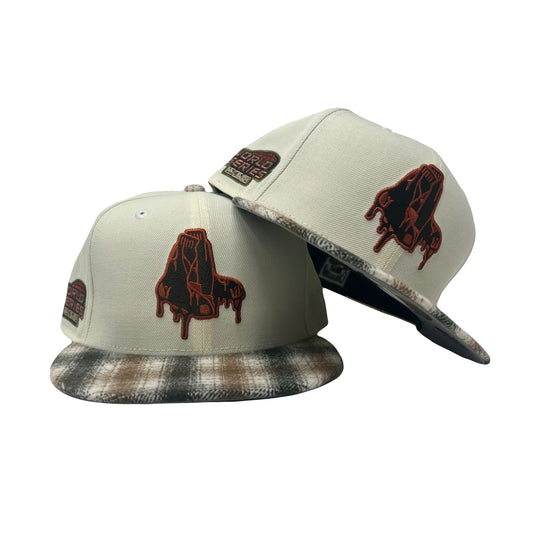 Boston Red Sox 2004 World Series "Flannel Plaid Visor" New Era Fitted Hat