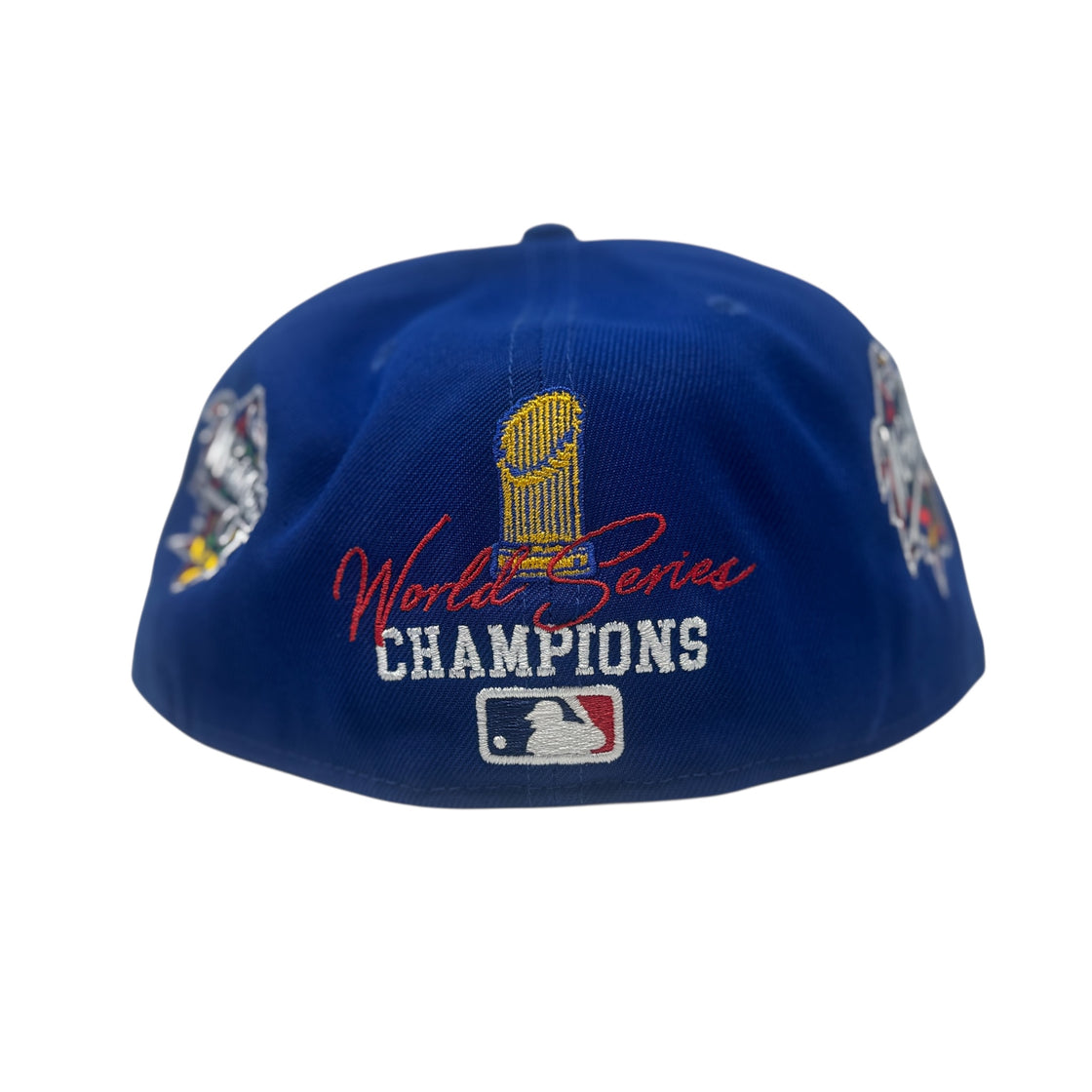 New York Yankees 27X Champions Multi Logo Fitted Hats-Royal Blue