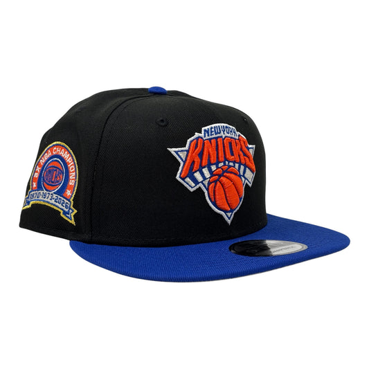 New York knicks 3x Champions New Era Snapback-Royal Black