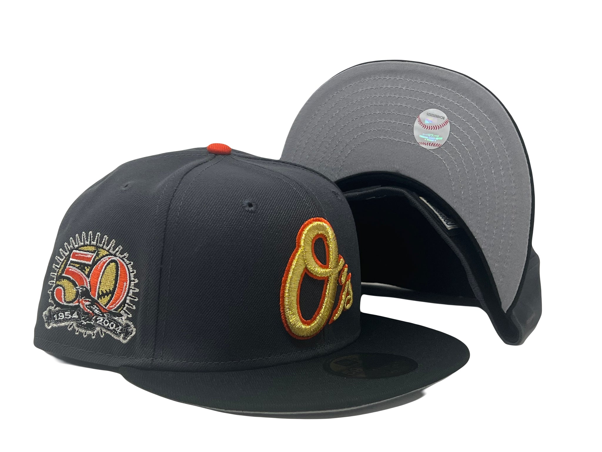 BALTIMORE ORIOLES 50TH ANNIVERSARY GRAY DOME ORANGE BRIM NEW ERA FIT –  Sports World 165