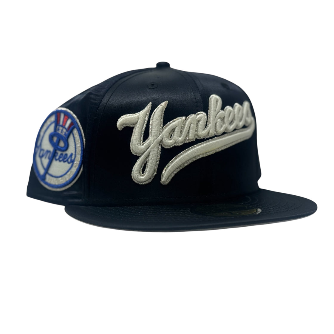 New York Yankees 1962 World Series Satin Fitted Hat-Navy