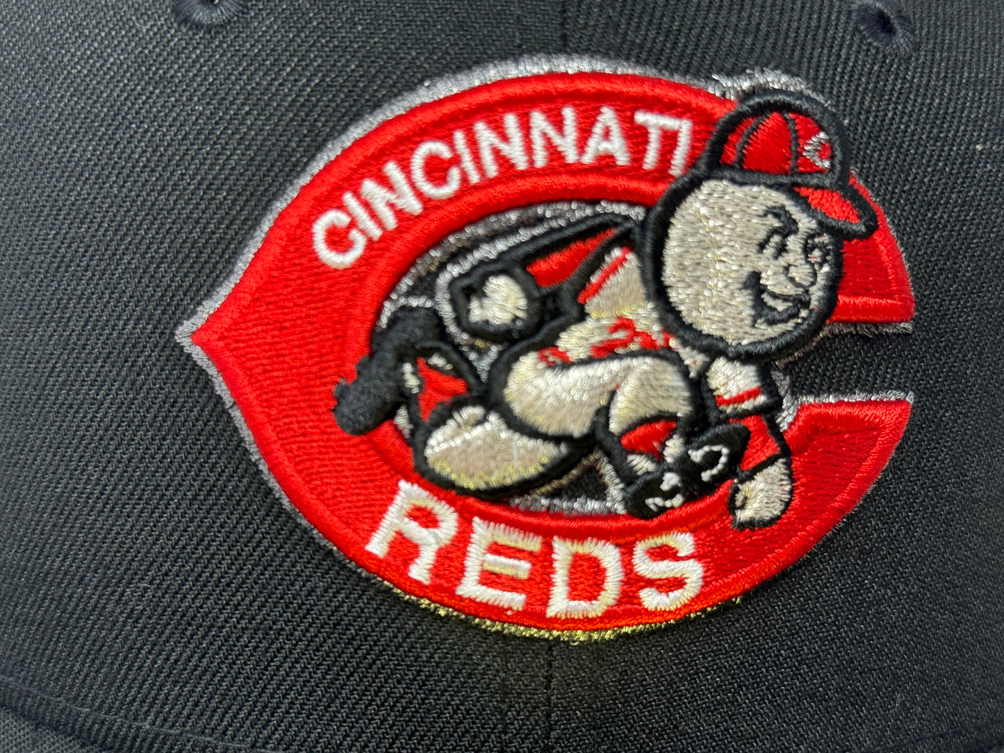 Cincinnati Reds 1975 World Series Fitted Hats- Black