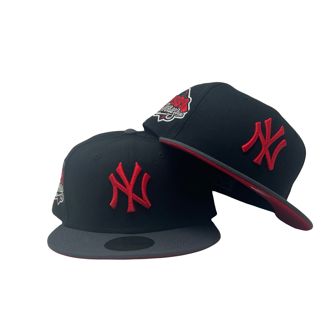 New York Yankees 1999 World Series Red Brim New Era Fitted Hat