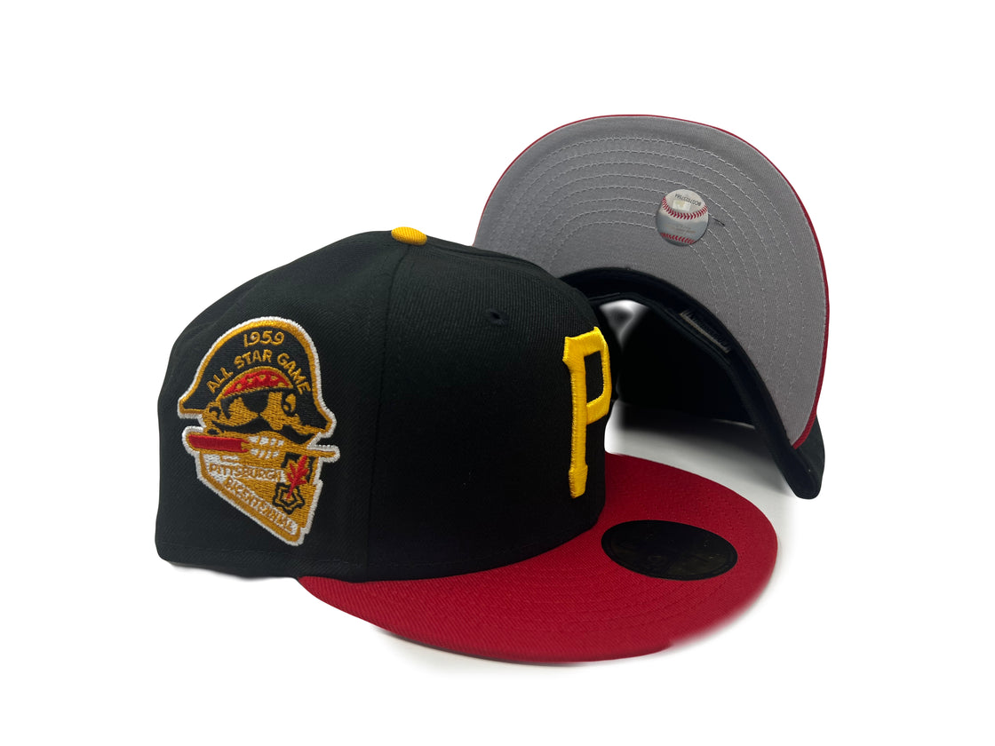 Black Red Pittsburgh Pirates 1959 All Star Game New Era Fitted Hat