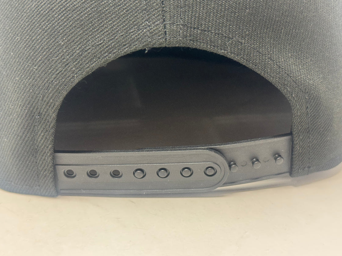 New York Yankees Subway Series Metallic Silver Logo Snapback Hats-Black
