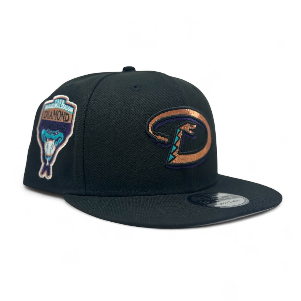 Arizona Diamondbacks 1998 Inaugural Season Snapback Hats -Black