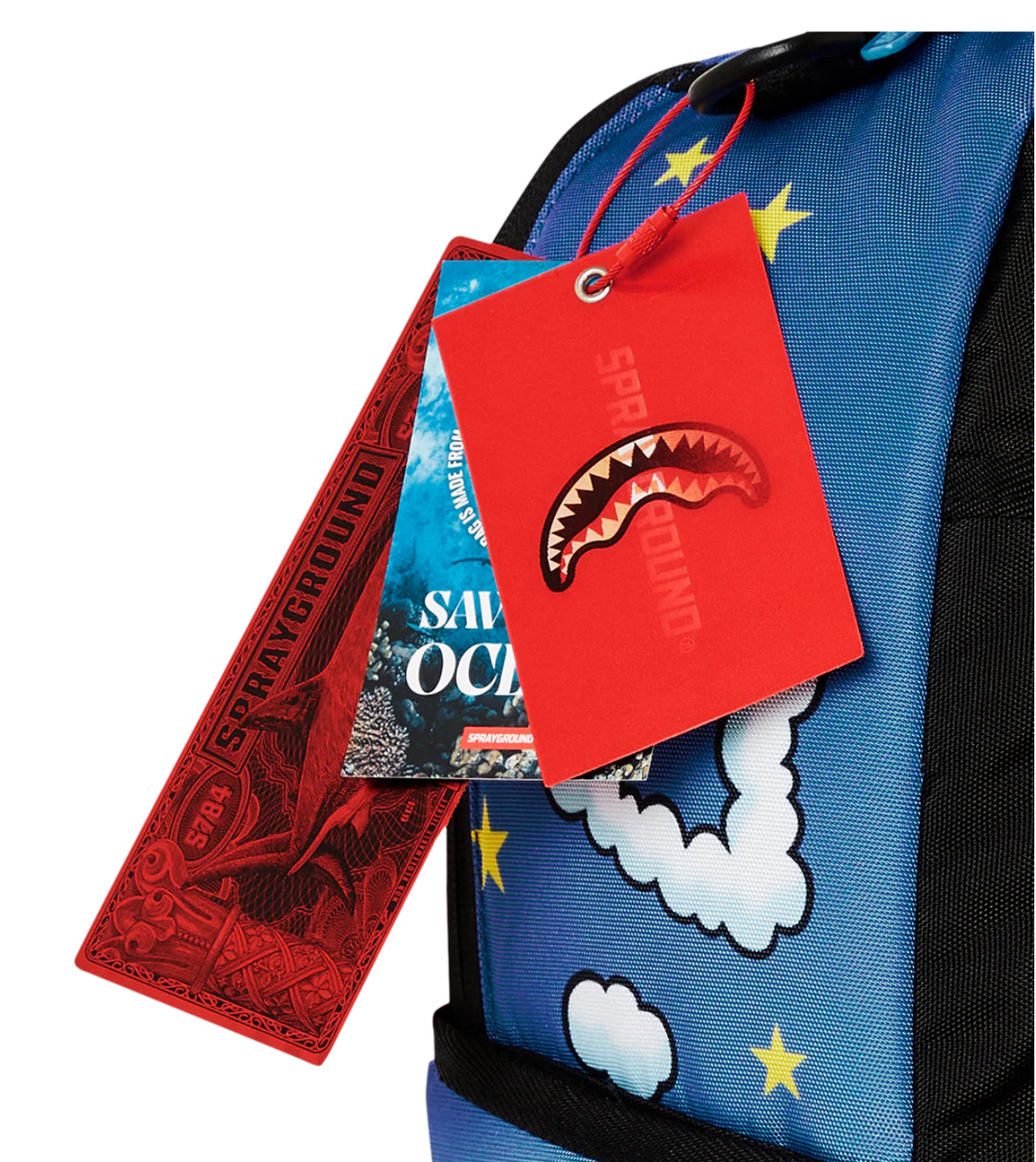 BRAND NEW Sprayground Casper Clouds Shark Backpack