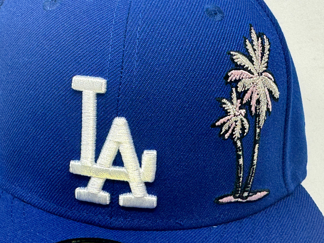 Los Angeles Dodgers 40th Anniversary Palm Tree Light Royal Blue 59Fifty New Era Fitted Hat