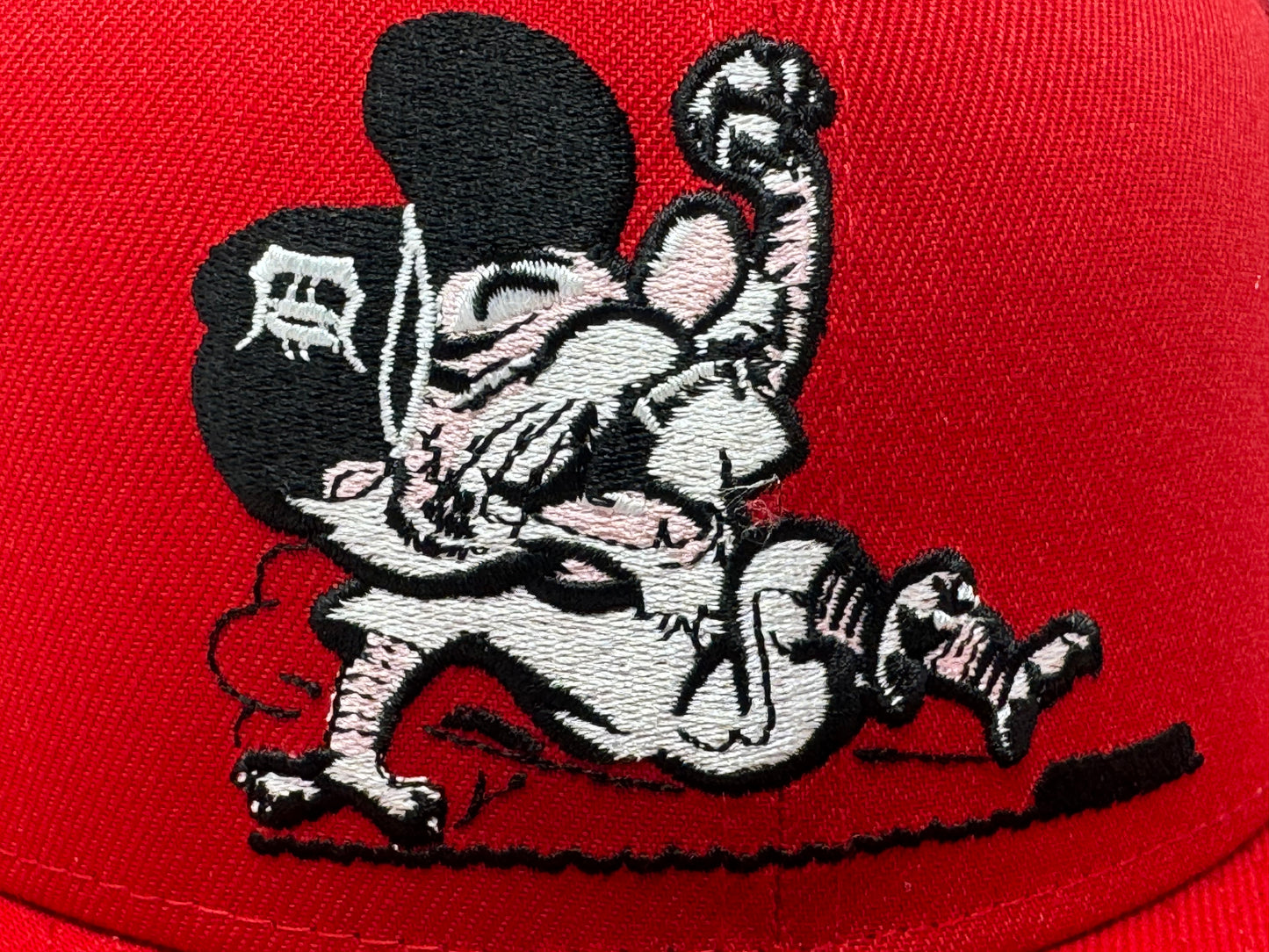 Detroit Tigers 2005 All Star Game Sliding Kitty New Era Fitted Hat-Red