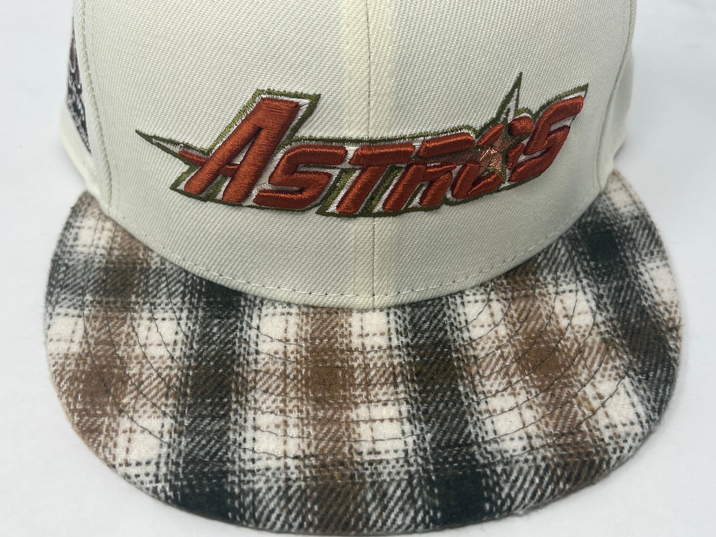 Houston Astros 35th Anniversary "Flannel Plaid Visor" New Era Fitted Hat