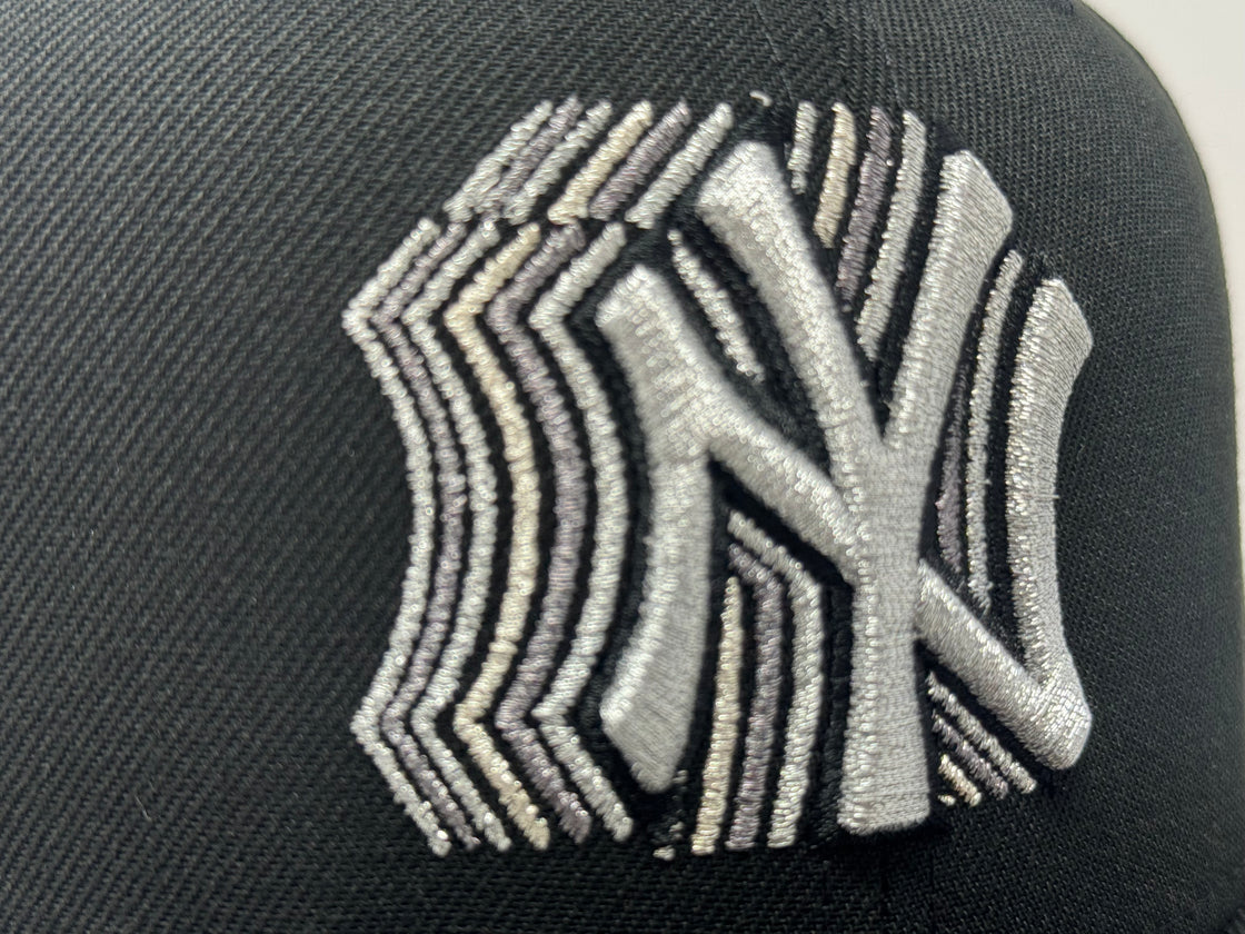 New York Yankees 1999 World Series Shadow Logo Snapback Hats-Black