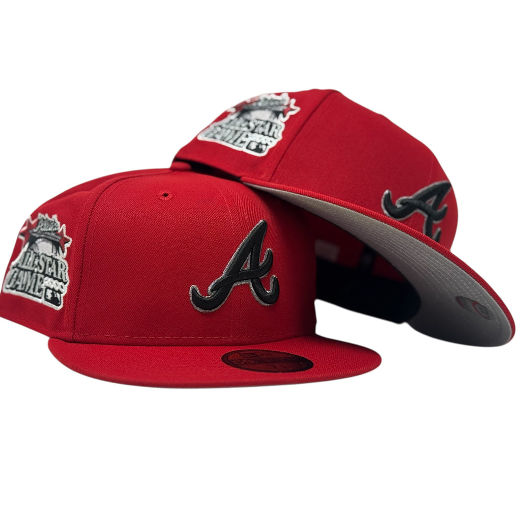 Atlanta Braves 2000 All Star Game New Era Fitted Hats-Red