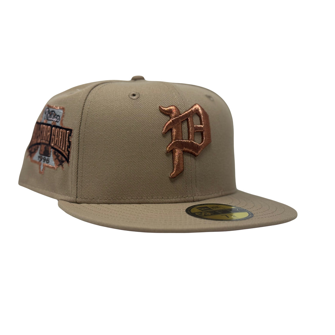 Philadelphia Phillies 1996 All Star Game Camel pink Brim Fitted Hats