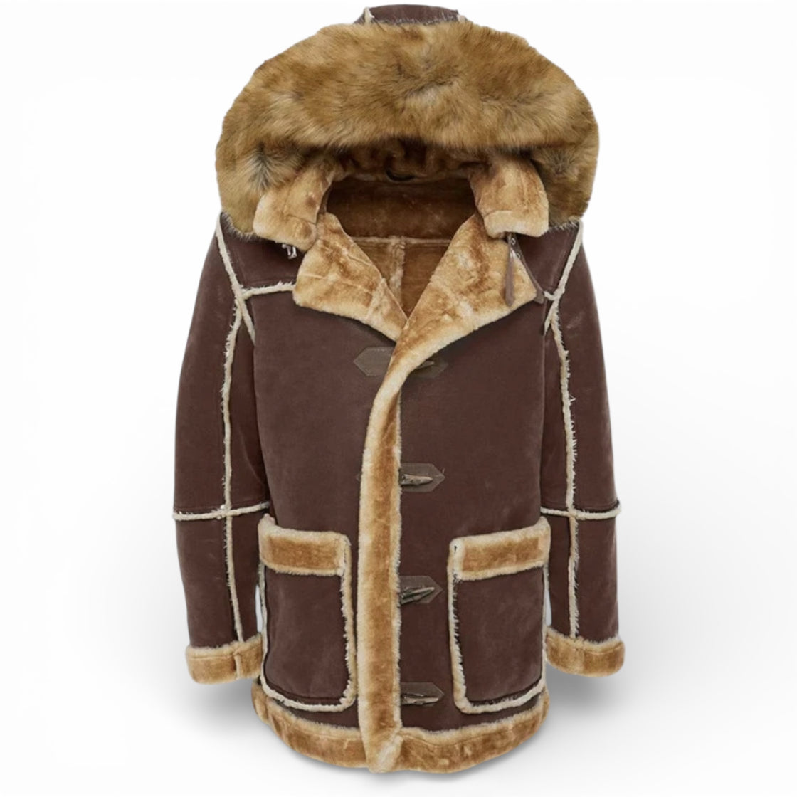 Jordan Craig Aspen Shearling Jacket (BROWN)