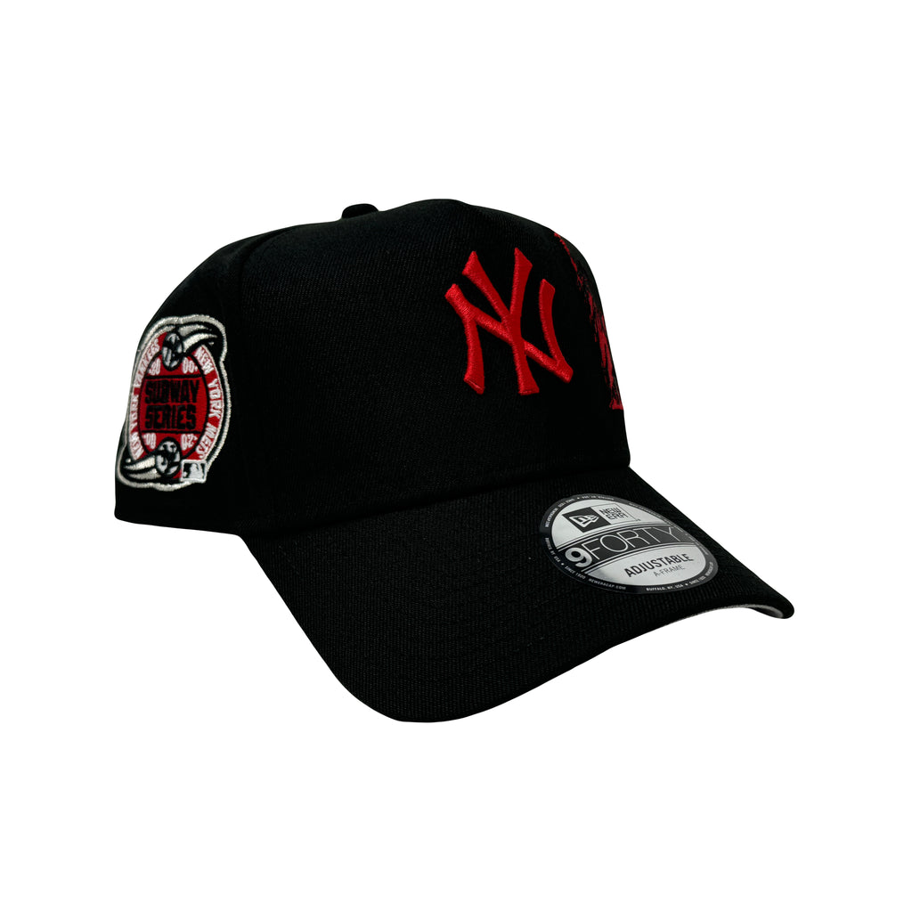 New York Yankees Subway Series Black Statue of Liberty New Era 9forty A-Frame Snapback Hat
