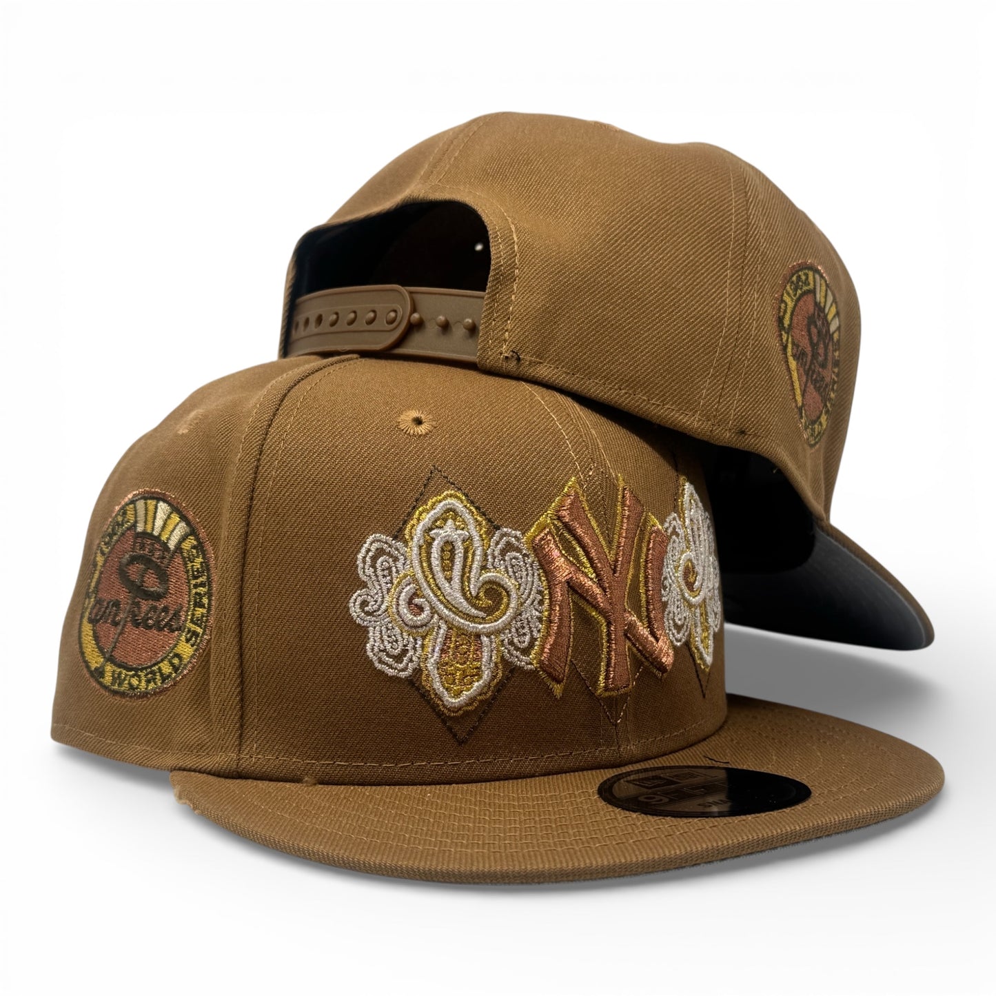 New York Yankees 1962 World Series Paisley Print Snapback Hat-tiramisu