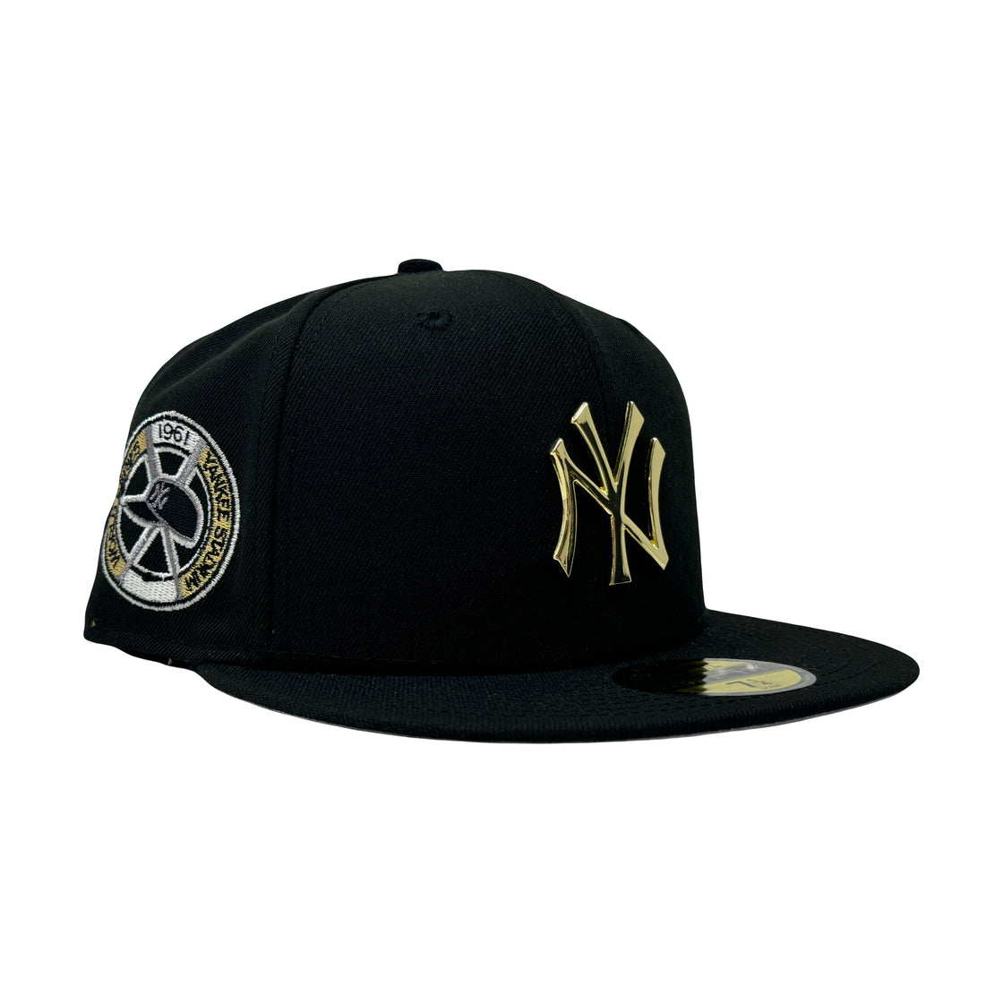 New York Yankees 1961 World Series Black Metal Plate Logo 59Fifty New Era Fitted Hat