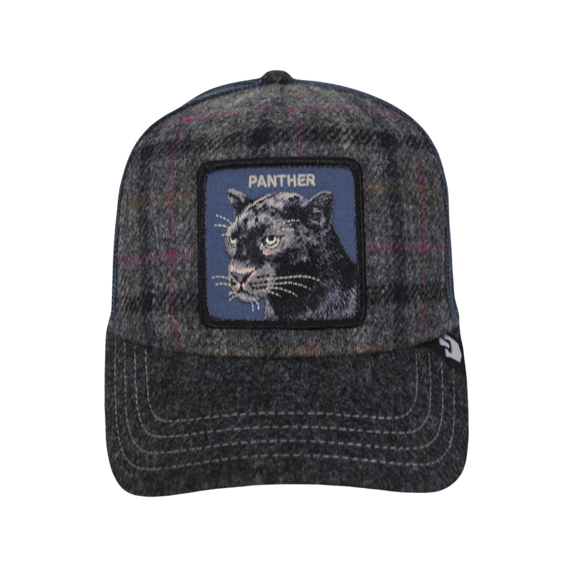 Moon Panther UK Plaid Goorin Bros Gray Trucker Hat