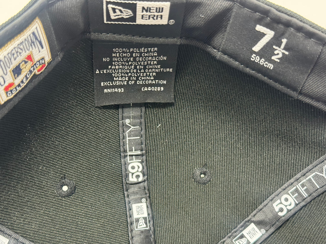 New York Yankees 75th Anniversary New Era Fitted Hat-Black Kelly Green