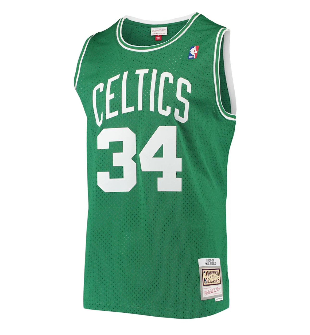 Men's Boston Celtics Mitchell & Ness #34 Green Classics Swingman Jersey
