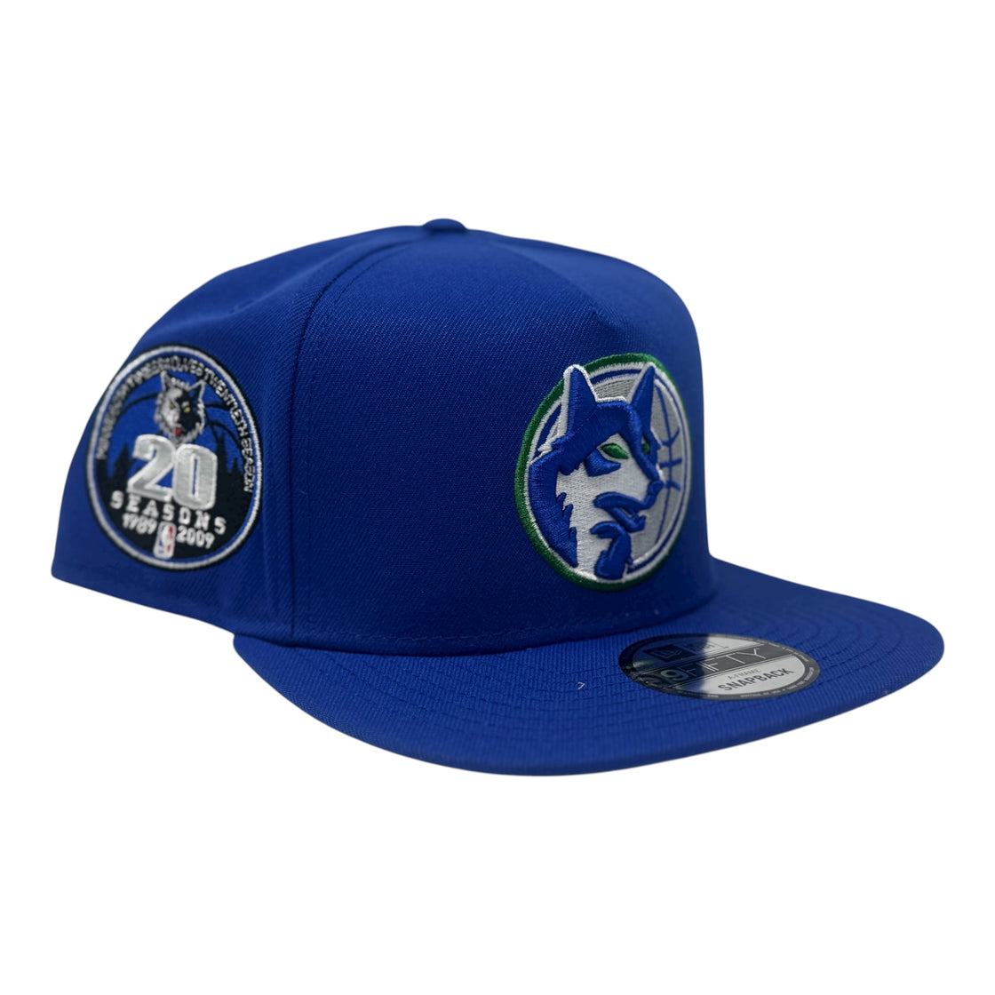 Minnesota Timberwolves 20th Anniversary Hardwood Classics Snapback Hat-Royal