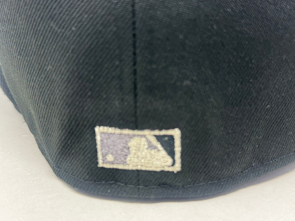 New York Yankees 2000 World Series Champions Shadow Logo Fitted Hats-Black