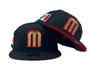 Mexico World Baseball Classics Red Brim New Era Fitted Hat