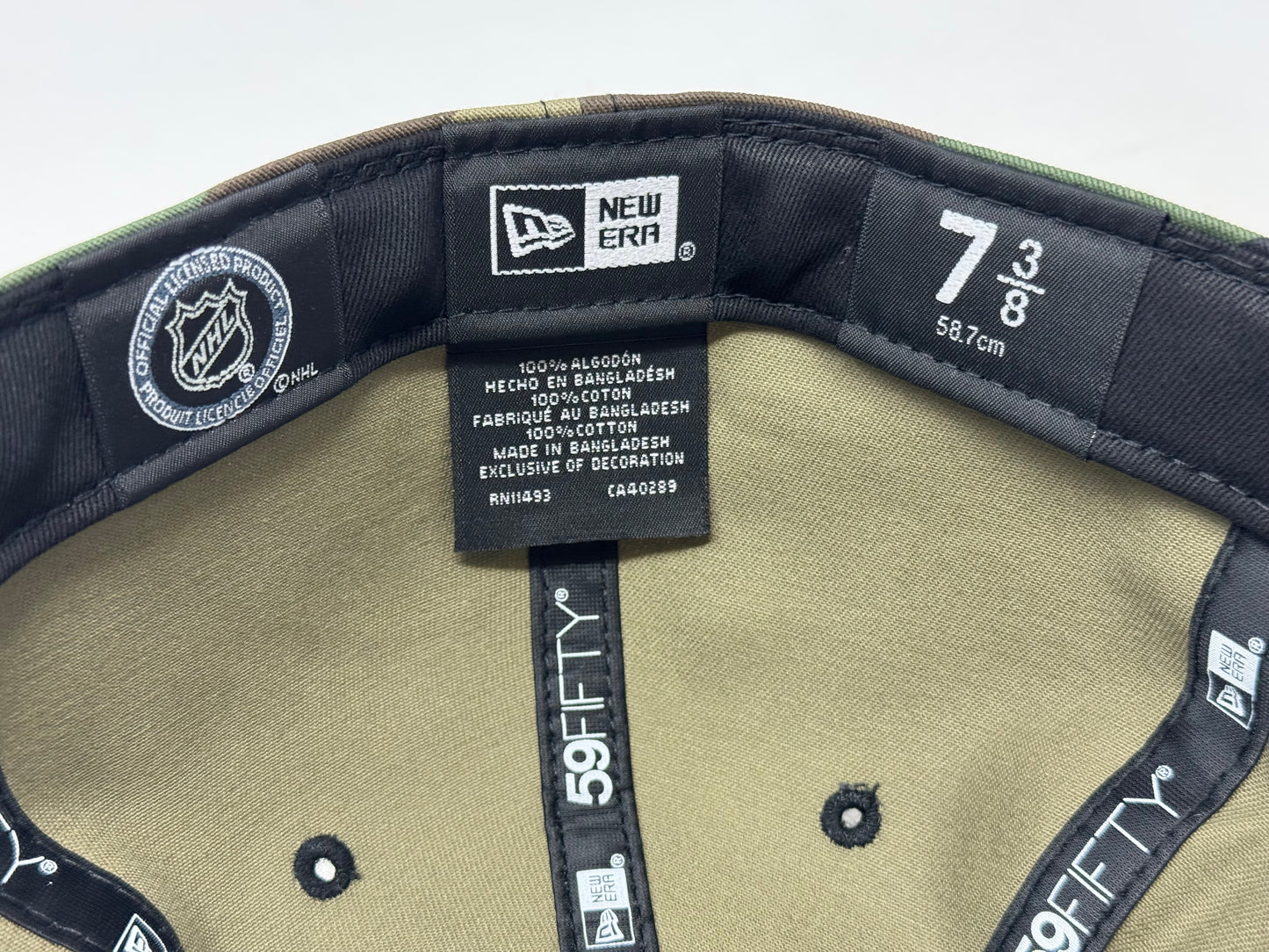 Anaheim Ducks Woodland Camouflage Fitted Hats